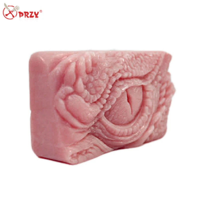 Dragon eye shaped Soap mould 3D rectangle animal soaps mold Silicone dragon's eyes soap molds