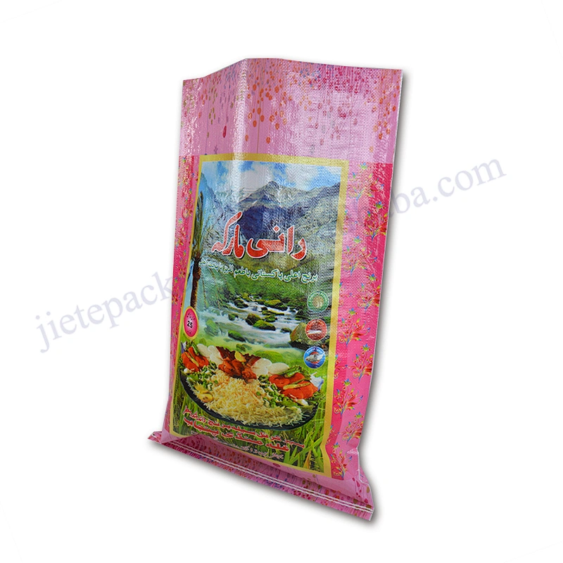 Customized 25kg pp woven basmati rice bag export to Pakistan, Afghanistan, Dubai