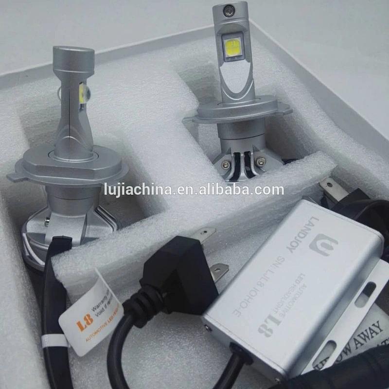 newest Lujia auto parts 60W led kit 4300K 6000K XHP70 7000lm L8 H4 led headlight kit PK V8 L4X LED