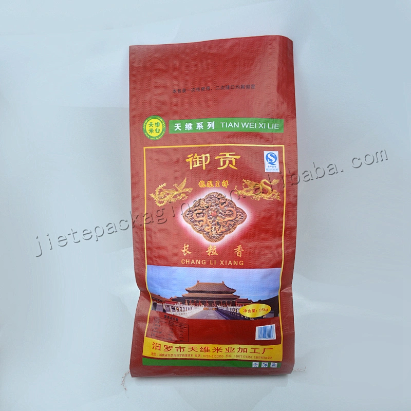 Sell well 25kg plastic laminated transparent pp woven rice packaging bag/sack