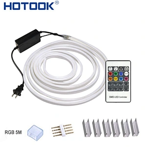 20m/65.6ft 220V Rope 120Led/m Waterproof MIni Flexible RGB LED Neon Strip Rope