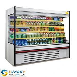 High Quality Vertical Fruit Display Refrigerator Showcase