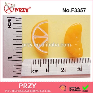 F3357 Orange Tangerine Slice Half Sliced Tangerine Flexible Silicone Mold silicone cake mold