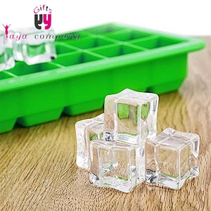 Food-grade Easy to hold Silicone ice cube tray with FDA certification