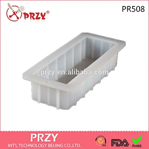 PR508 Rectangle Silicone Loaf Molds,silicone soap mold loaf, Flexible Bar Mold