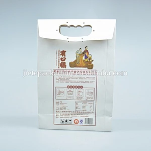 Paper bag with handle shopping bag hot pink kraft paper bag