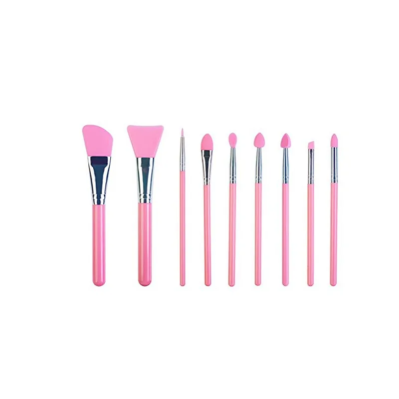 Wholesale 9-Piece Silicone Makeup Brush Set