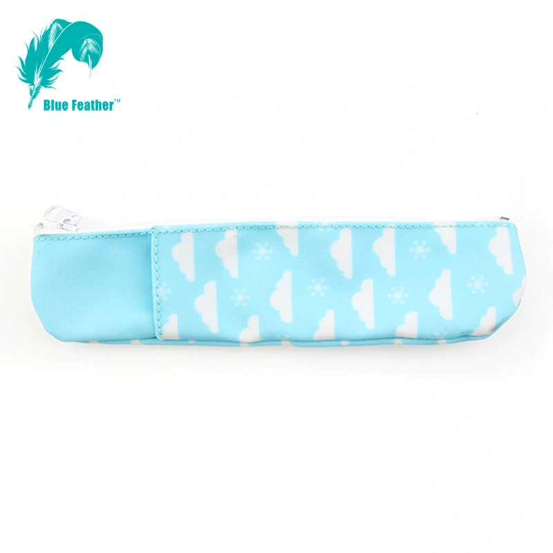 Promotional Custom Printed School Pen Bag Canvas Stationery Pencil Case
