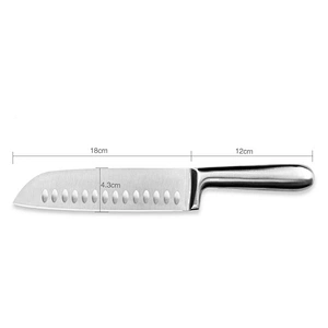 Amazon Hotsale Hollow Handle Stainless Steel 7-Inch Santoku Knife