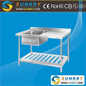 Universal stainless steel kitchen sink table in singapore