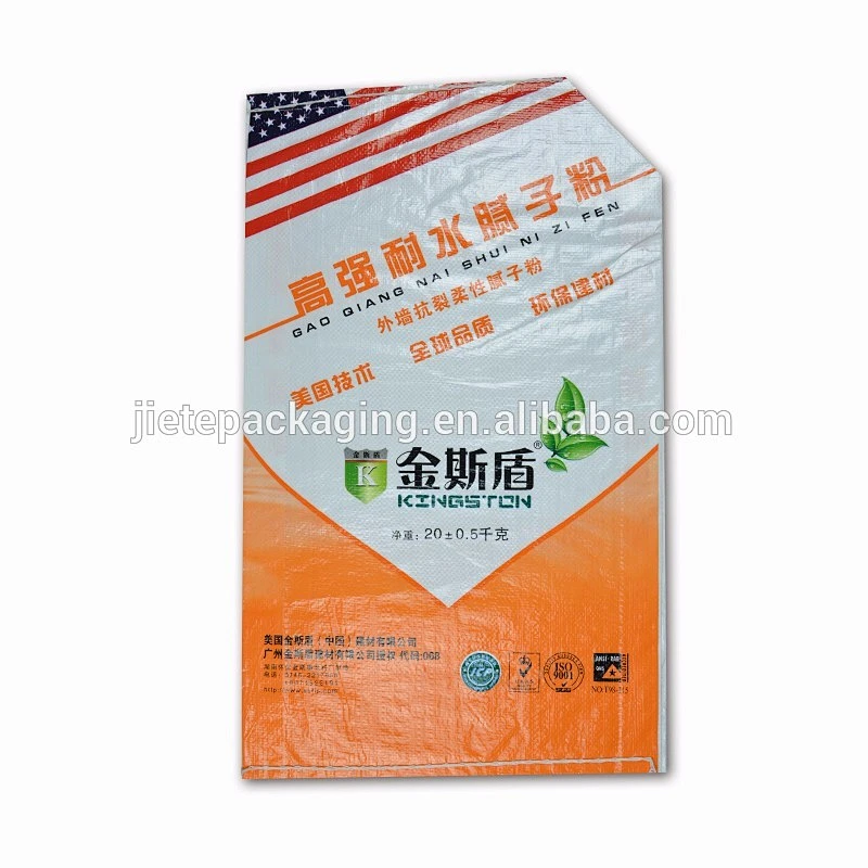Valve port durable empty pp woven printed cement bags 25kg 50kg