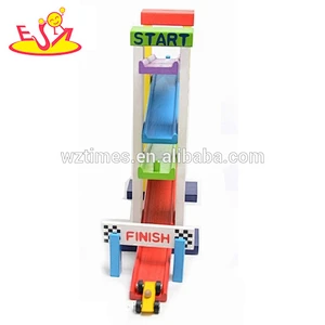 wholesale fashion baby wooden car slide rail most popular children wooden car slide rail W04E011