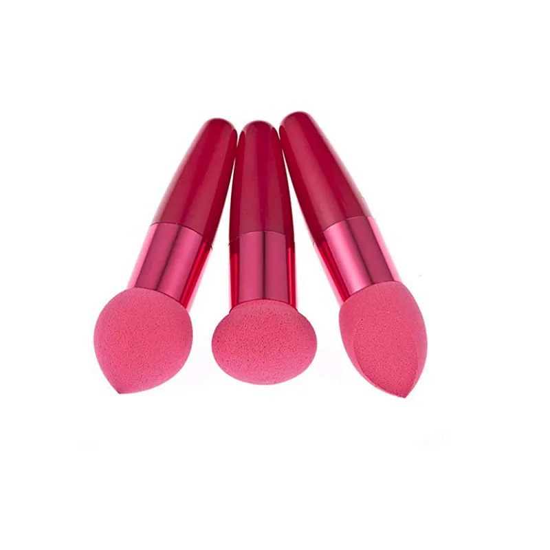 3PC Women Cosmetic Liquid Cream Foundation Concealer Sponge Lollipop Brush