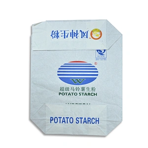 kraft paper valve bag for bread flour packaging bag for starch,bread powder,corn