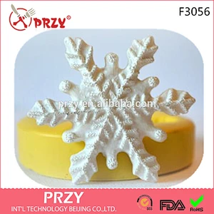 F3056 PRZY Snowflake Silicone Rubber Silicone Findant Mold