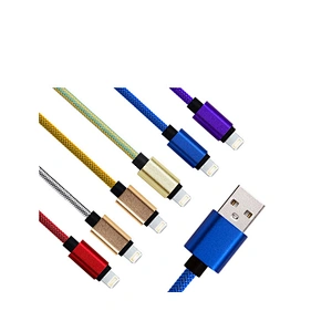 Nylon woven cable universal 8 pin usb synchronous data charging line