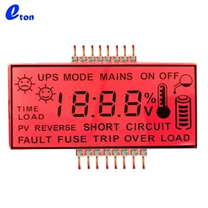 transparent graphic lcd display panel for meters