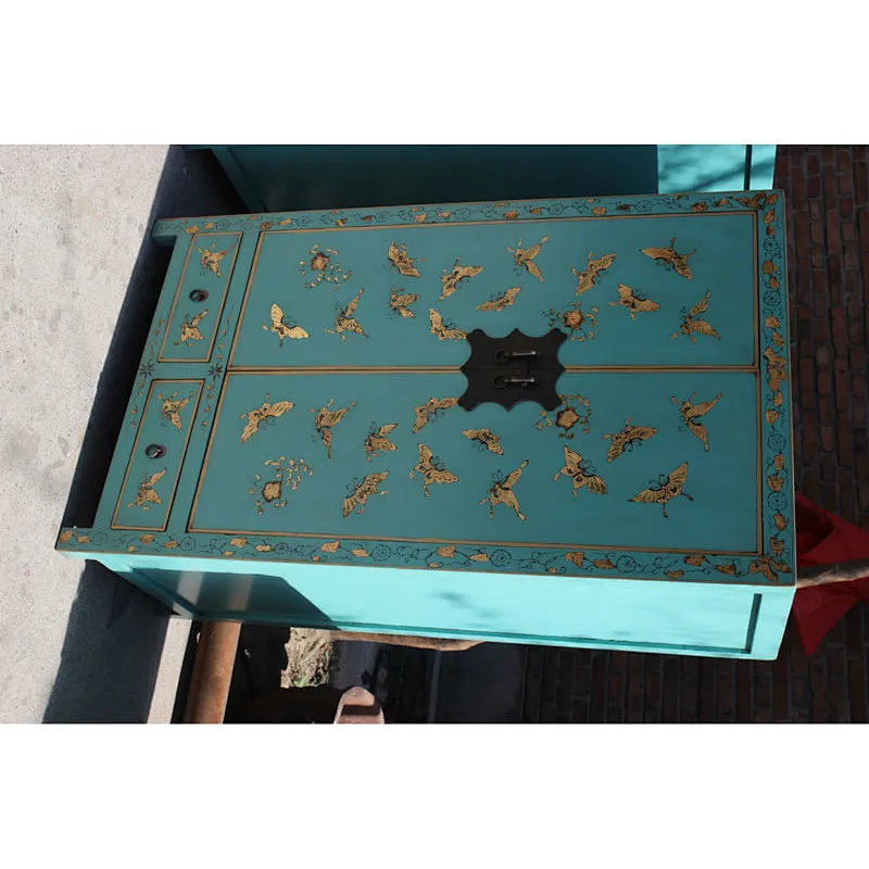chinese antique furniture 2 drawer 2 door cabinet
