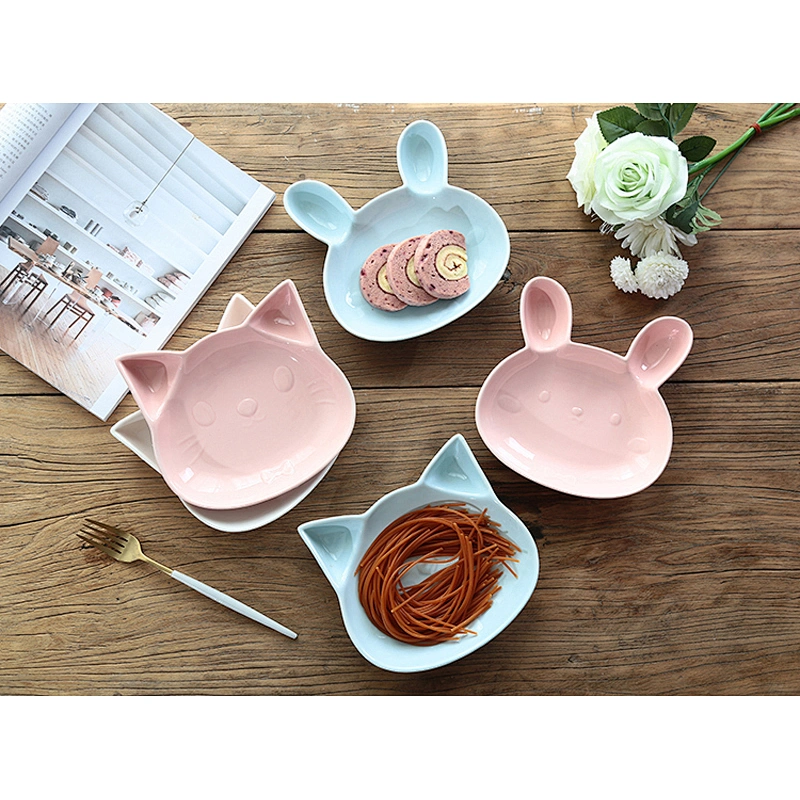 New style the rabbit design porcelain bowl rice dish ceramic for baby