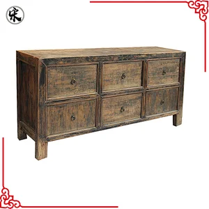 beijing chinese antique rustic wood storage furniture