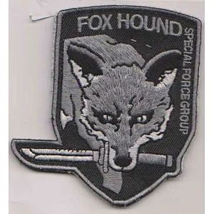New come embroidery patch heat-cut border with Iron on backing FOX