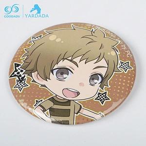 Hot selling customized your own logo pin button tin metal badge