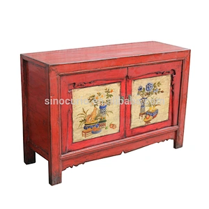 Chinese antique Beijing furniture high gloss Mongolian furniture sideboard