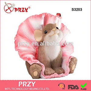 S3203 wholesale 3d mold Mouse in a Skirt Mold for Soap
