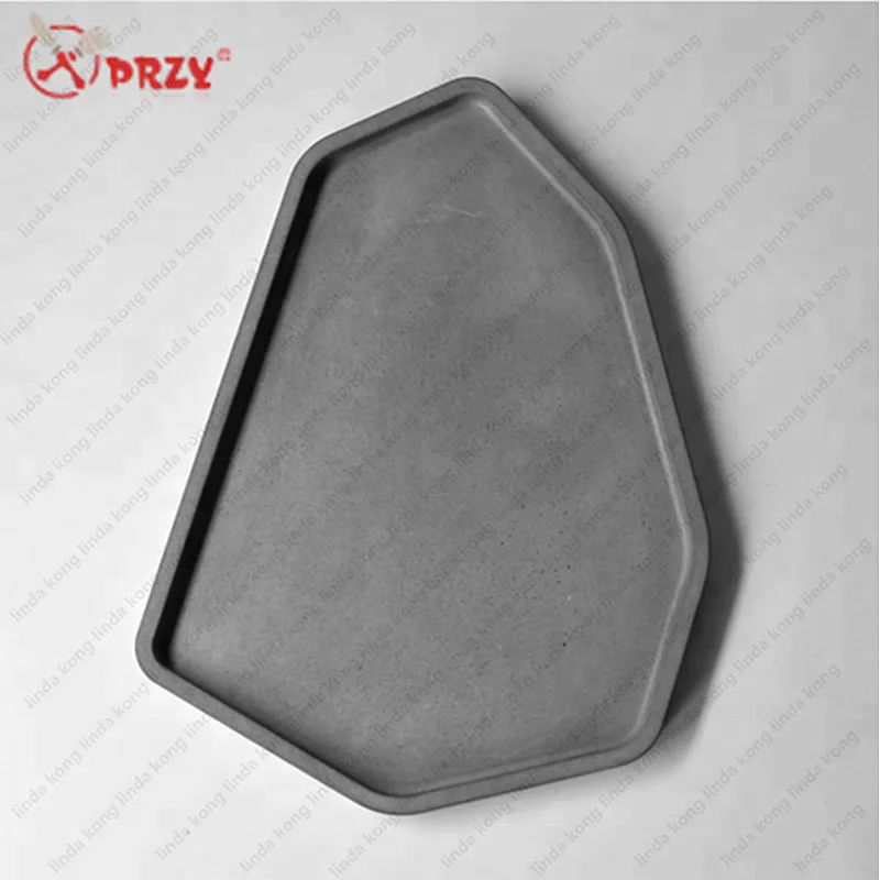 Concrete fruit dish Mold silicone irregular shape Jewelry Tray Cement Silicone molds