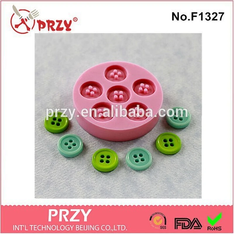 2015 newest wholesale button shape ready-made silicone molds