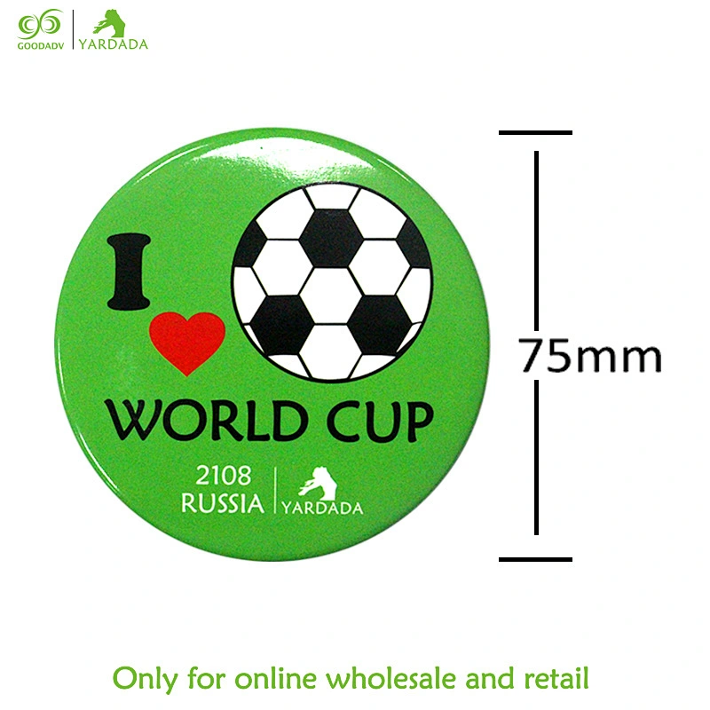 2018 football pattern 5X Lighted makeup mirror / parabolic mirror / world cup gift hand mirror hot sale in stock