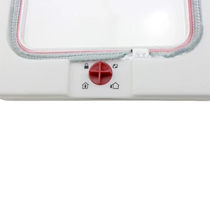 Plastic Safe Flap Door 4 Way Lockable Gate for Pet Animal Dog Cat-White Popular