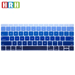 hot sale rainbow custom silicone keyboard cover protector keyboard skins for macbook retina 12 english version