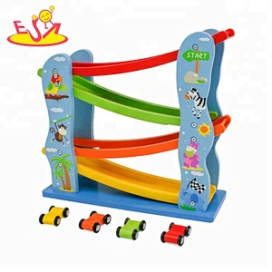 Most popular kids wooden toy car track for wholesale W04E045
