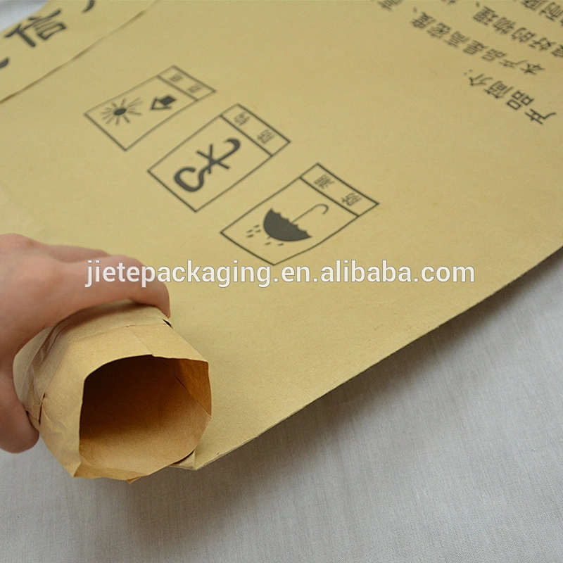 25kg 50kg cement, flour, chemical in kraft paper bag with valve port