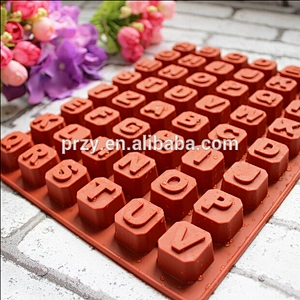 PRZY PR327 silicone letter mold for cake decorating