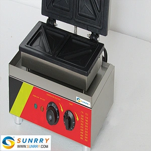 Stainless steel electric 4 pcs sandwich waffle baker and sandwich making machine