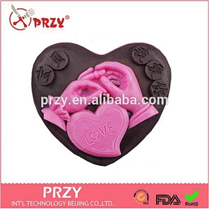 Marriage proposal with ring display Love Silicone Mold ,Cake Cookie Chocolate Decoration Baking Fondant Gift