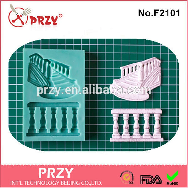F2101 PRZY sugarcraft STAIRCASE shape silicone cake pop molds
