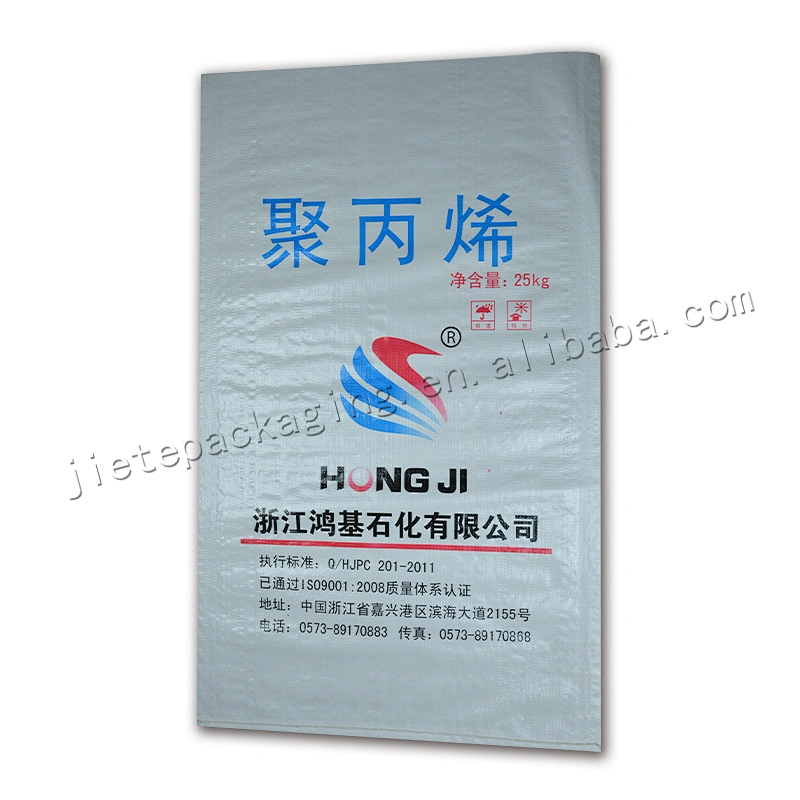 Bopp laminated 25kg white plastic pouch pp woven bag sack for pp granules,cement,fertilizer