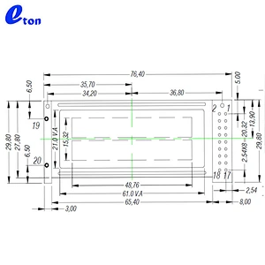122x32 Dot Matrix Graphic Lcd Display