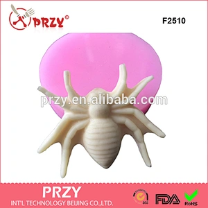 PRZY F2510 Hot Sale Spider Fondant Silicone Mold, Decoration spider Cake Mold , Silicone Cake Mould