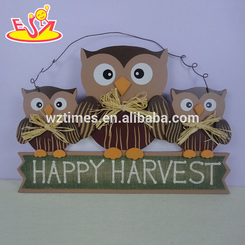2017 New design wooden festival decorations mini wooden festival decoration cuite wooden festival decoration W09D014