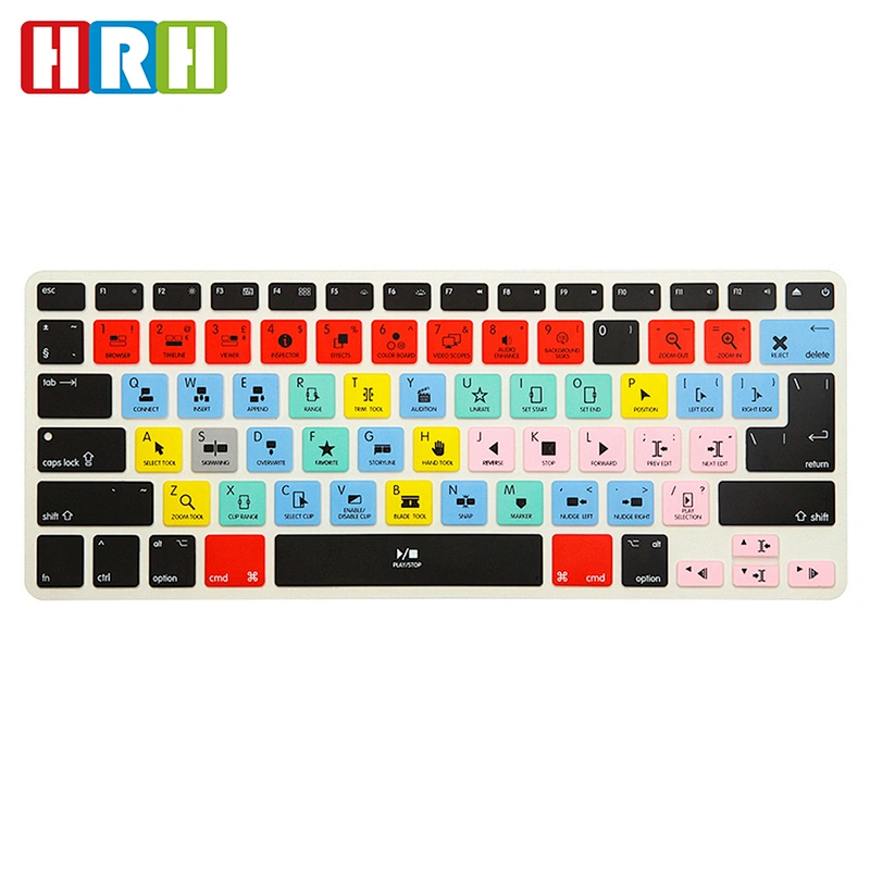 Retail Store final cut pro Functional Silicone Laptop Internal keyboard protection for macbook retina13 15