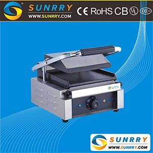 Non stick singe plate commercial sandwich press panin contact grill