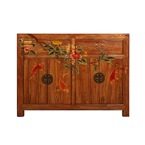 hand painted chinese antique style living room sideboard