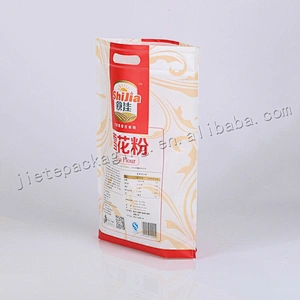 Customized laminated food packaging non woven loop handle bags