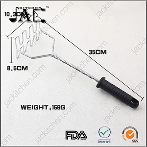 Durable Stainless Steel Wire Potato Masher with Plastic Handle