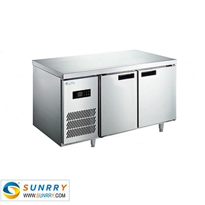 Upright Work Stainless Steel Refrigerator Table With Food Fresh Keeper