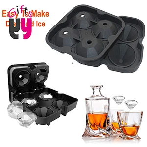 4 Cavity Food Grade Silicone Ice Ball Mold